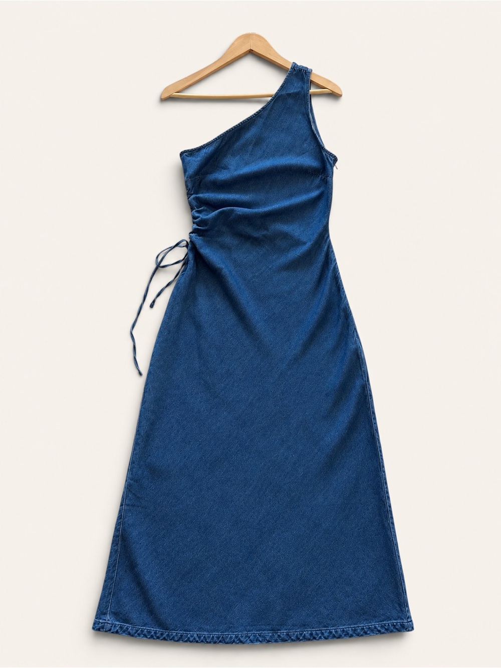 Madewell One-Shoulder Royal Blue Maxi Dress